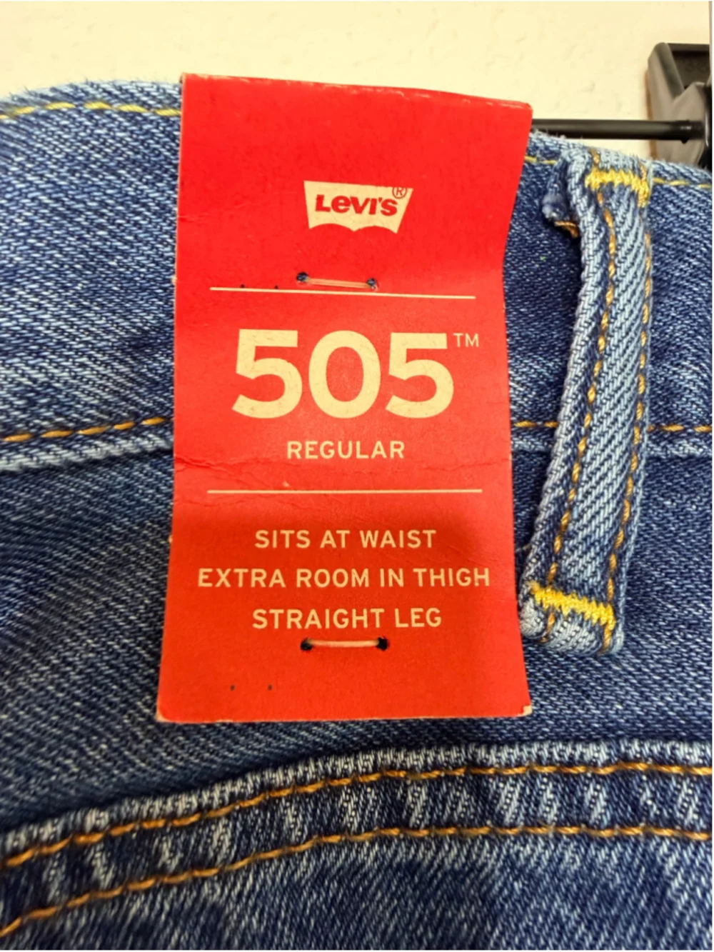 Men's Levi's 505 Regular Fit Straight Jeans Waist 38 Blue